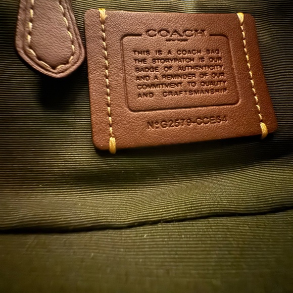 ⭐️🖤NEW Coach Carmen Mini Crossbody Bag With Olive Patchwork CCE64. - Picture 5 of 6